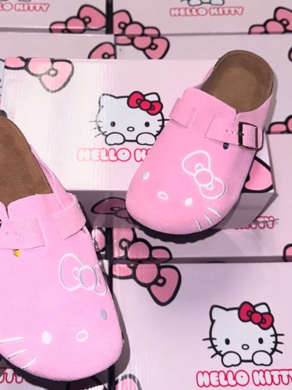 Hello Kitty Pink Girls' Slip-On Clog Mules